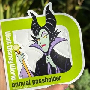 Maleficent Disney Annual Passholder Magnet Maleficent Magnet NEW